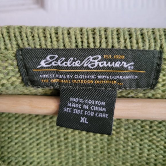 Eddie Bauer Knitted Cotton Sweater - Picture 2 of 10